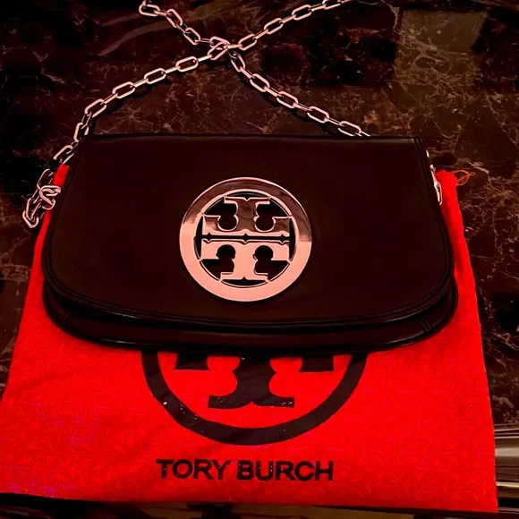 Tory Burch Purse/Clutch - Vintage | Color: Black and Silver - Picture 2 of 5